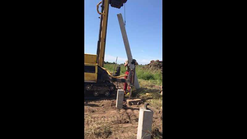Забиа свай под фундамент