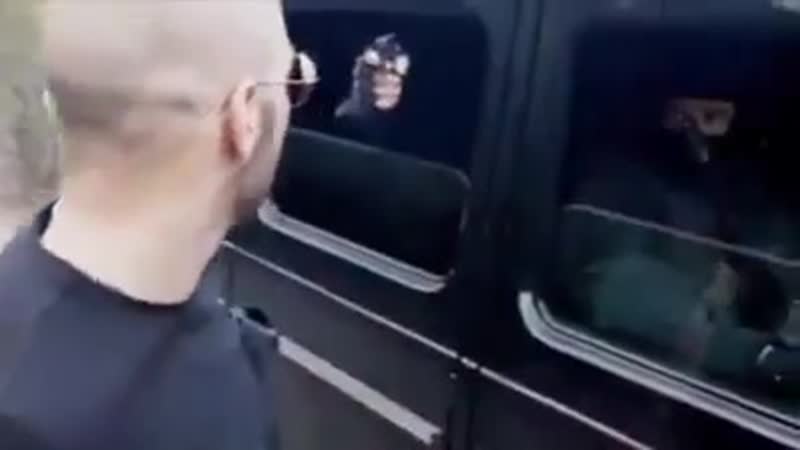 Never mess with black car with dark windows in mother russia, its either spetsnaz or porn sex