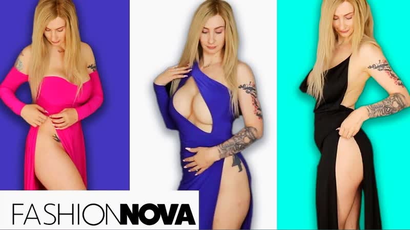 Elizabeth rabbit fashion nova high slit dresses!!!