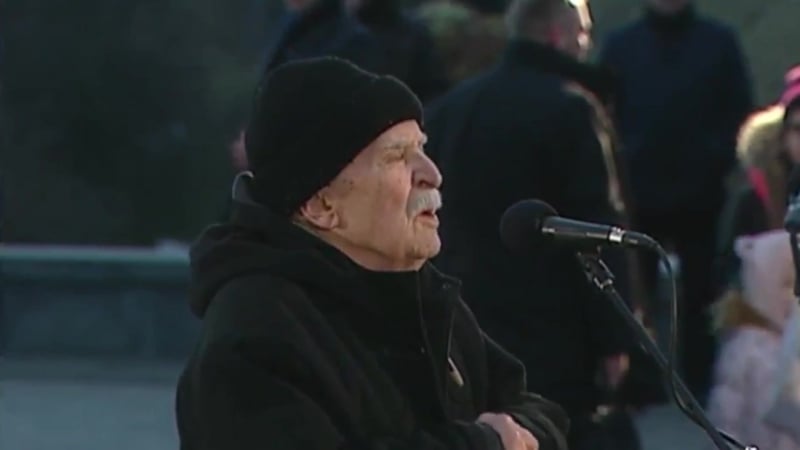 Свідок голодомору микола онищенко під час вшанування пам’яті жертв голодомору