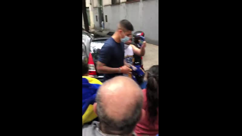 Marcos rojo and fans boca juniors