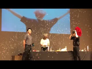 190822 동자아트홀 팬싸인회 오늘 고생하신 비누방울 특수효과 김우성씨ㅋㅋㅋㅋㅋㅋㅋㅋ 더로즈 therose red 우성 도준 하준 재형