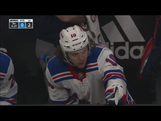 Dustin brown catches artemi panarin with dangerous looking kick & slew foot