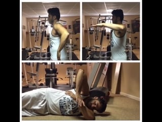 Shoulder internal rotation mobilization side sleeper stretch