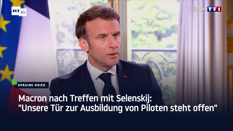 Macron nach treffen mit selenskij "unsere tür zur ausbildung von piloten steht offen"