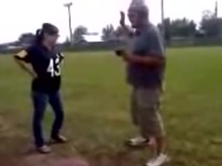 Friend gets kick in the nuts for fun