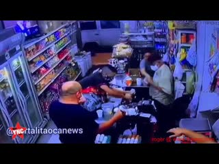 Newsagent robbery in fortaleza, ceará, brazil