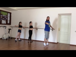 Kadir avci,renata and anisa first private ballet lesson in daliya school