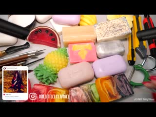 Асмр резка мыла 🚿🔪 asmr soap carving ✂