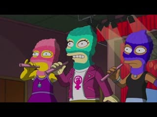 Students vandalize principal skinners office season 30 ep 18 the simpsons (pussy riot)