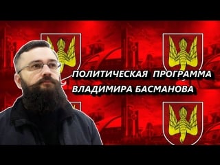 Политическая программа главы комитета «нация и свобода» владимира басманова