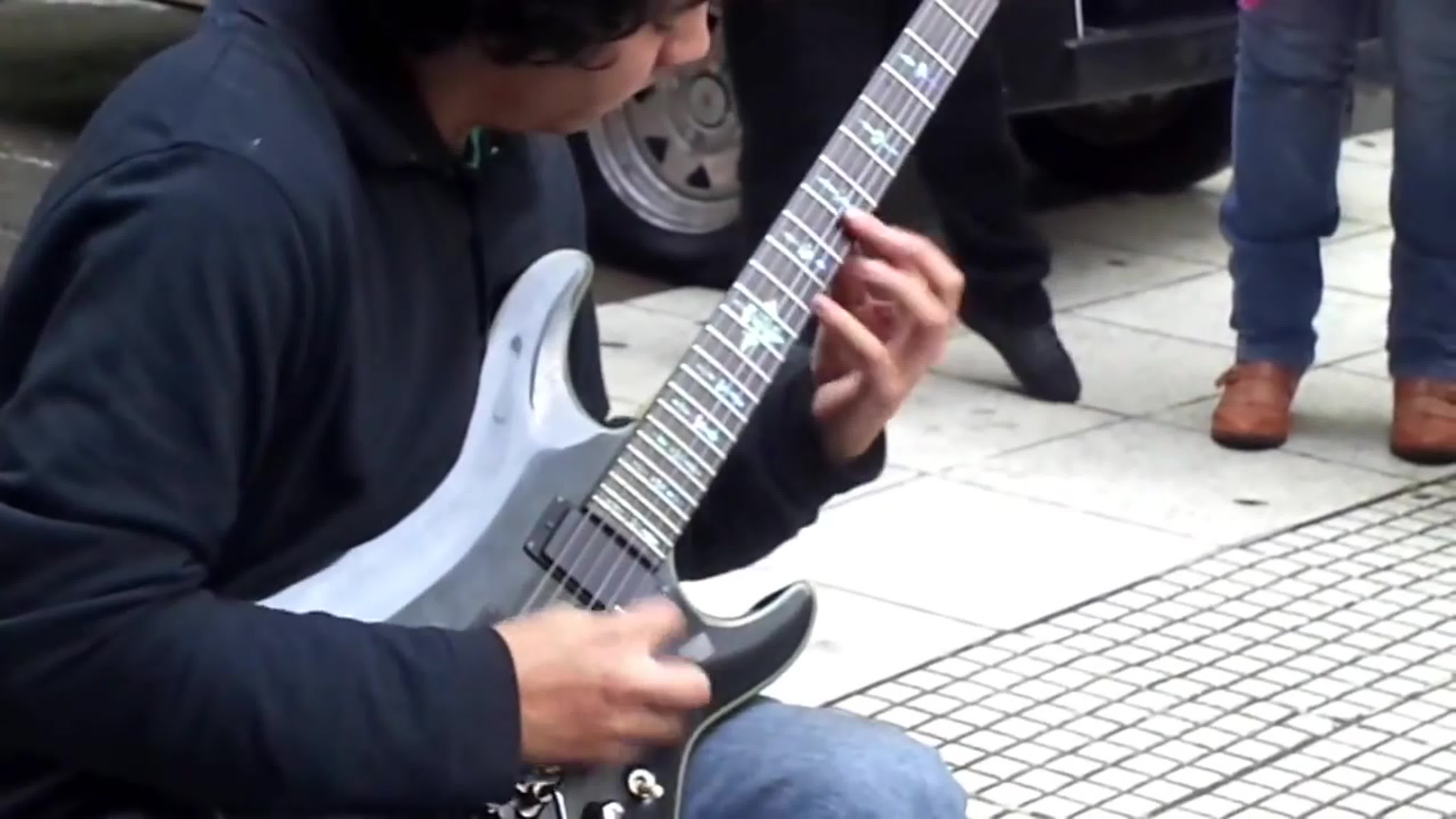 Damian salazar amazing guitar performance in buenos aires streets watch  online