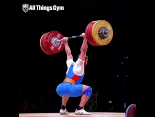 Apti @aukhadov (85kg) clean and (squat) jerking 212kg at the 2015 worlds!