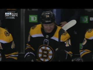 Jake debrusk scores first nhl goal, father louie gets emotional watching in stands