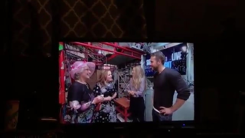 Блейк лайвли и райан рейнольдс за кулисами snl