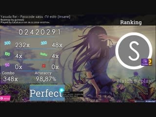 Yasuda rei passcode 4854 tv edit [insane] 160 pp 98 87%ac (fc)