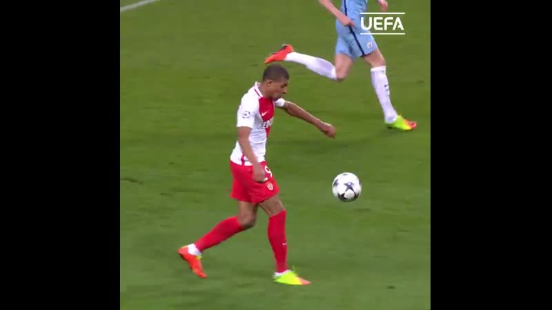 18 year old kylian mbappe scored his first ever champions league goal