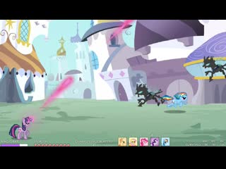 My little pony game canterlot спаркл защищает