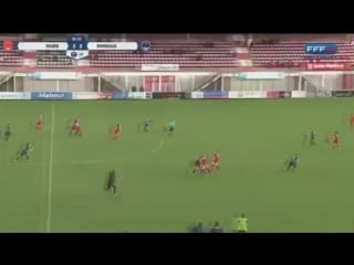 Fight at french womens match between rouen bordeaux crazy punch up