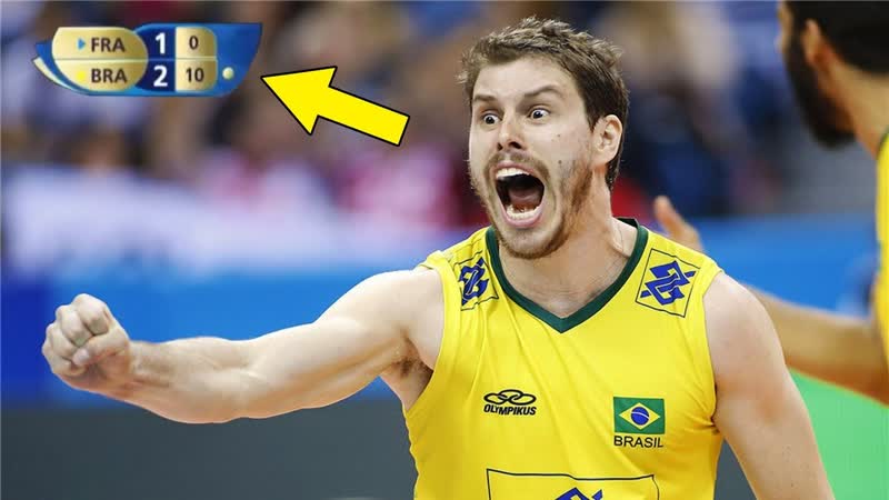 Brazil made 10 points in a row against france (hd)