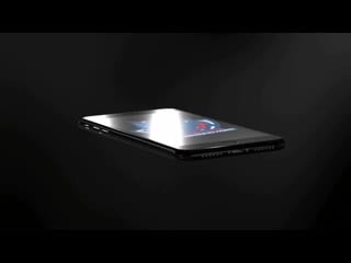 Floating black iphone 7 video mockup in a black room a15319 mp4