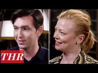 Nicholas braun & sarah snook on success of 'succession,' its complexity & more! | emmy noms night