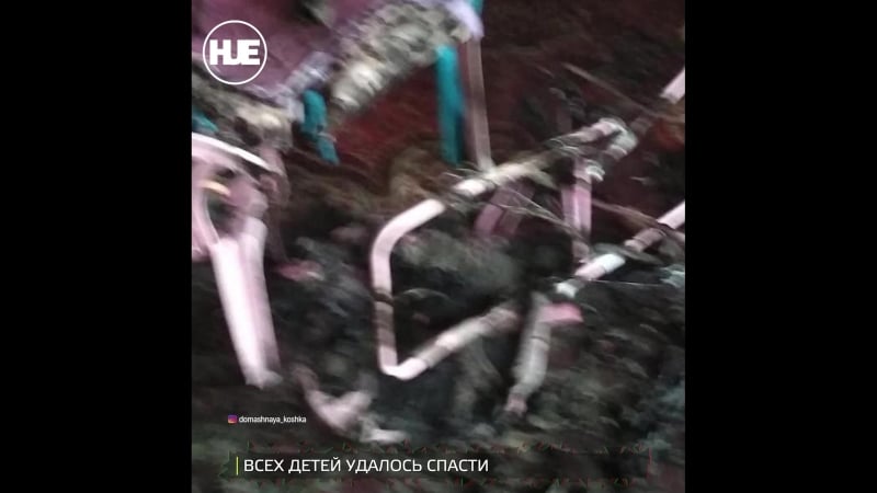 В минском молодые саду произошел сильный пожар