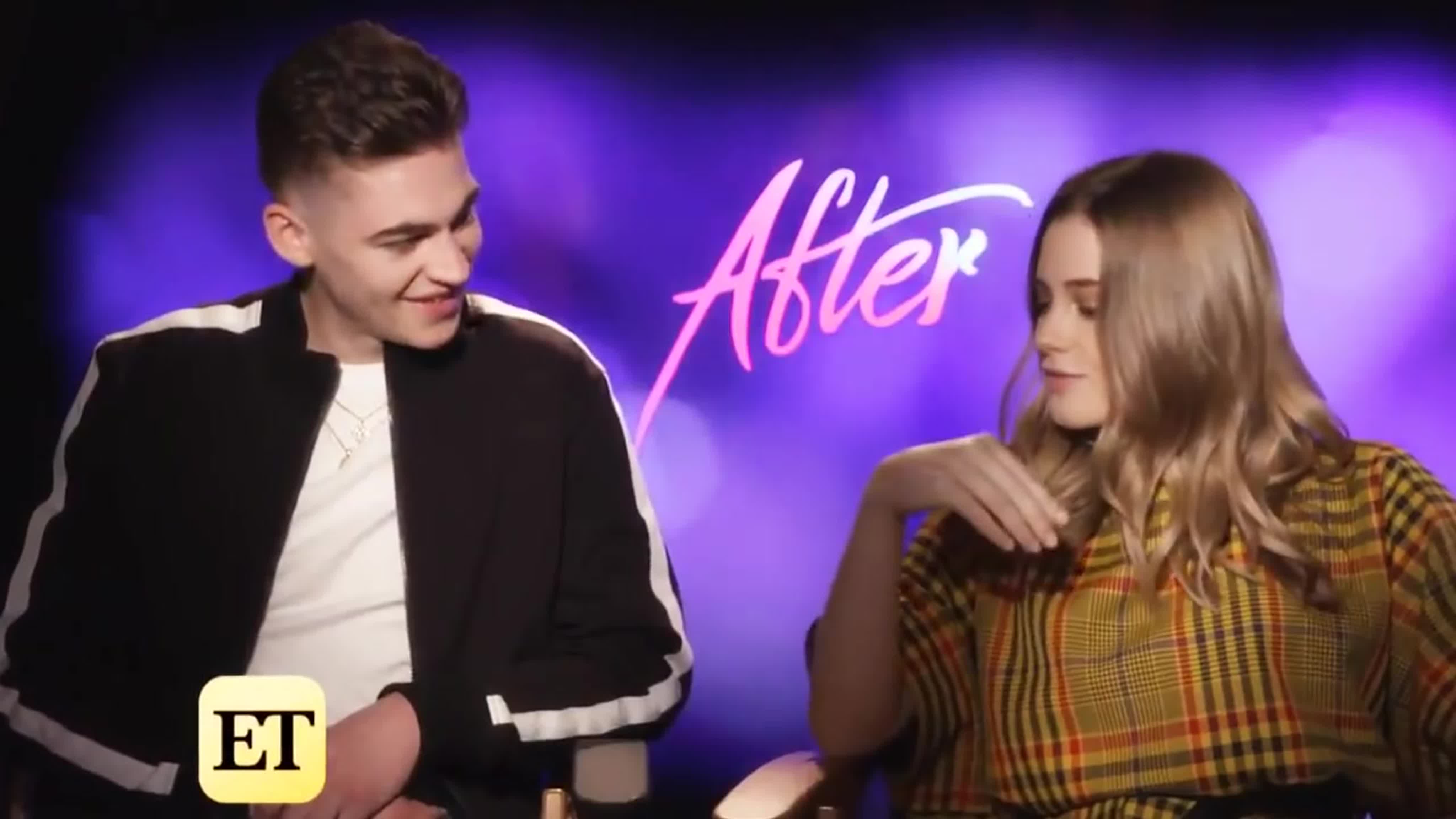 Hero fiennes tiffin + josephine langford herophine cute moments