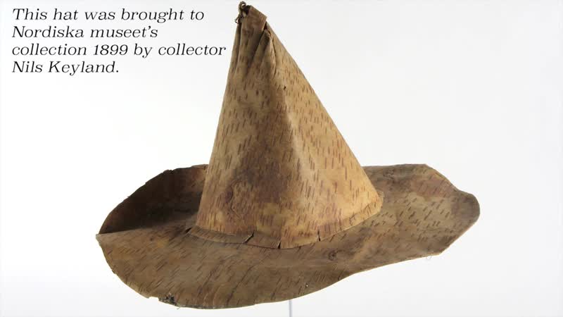 Copy of birch bark hat from 19th century gräsmark, värmland, sweden nordiska museet sloyd