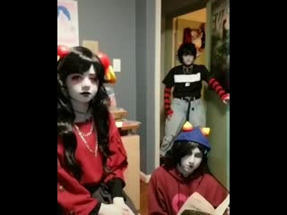 Karkat, nepeta, aradia cosplay | homestuck