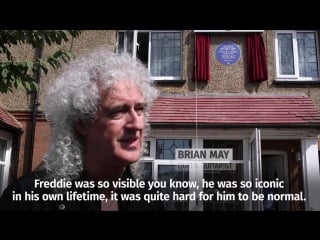 Brian may attends unveiling of english heritage plaque at freddie mercurys childhood home