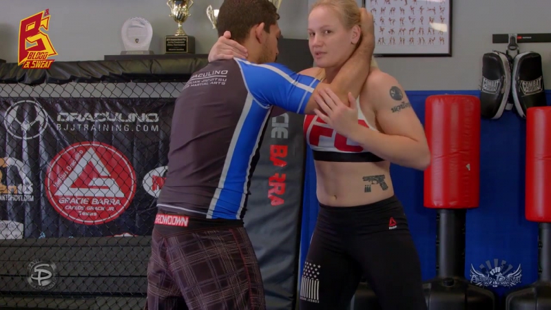 Тайский бокс выход за спину и бросок через удары коленями valentina bullet shevchenko