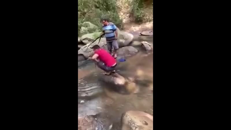 Рыбалка с помощью ружья