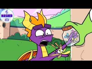 Here’s a small teaser clip of the upcoming spyro the dragon cartoon coming next month to @mashed visuals by @piemations voices