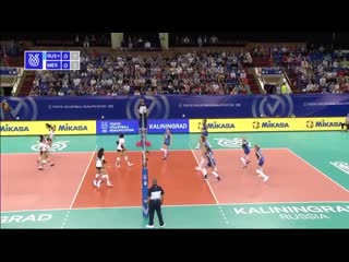 Russians and mexicans are playing in kaliningrad and #8 nataliya goncharova has already left her mark