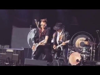 Johnny depp alice cooper joe perry rocking w hollywood vampires stockholm may 30th, 2016
