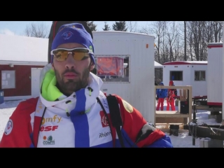 Biathlon cm (h) en immersion avec martin fourcade