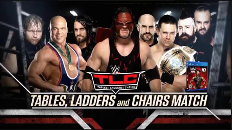 (wwe mania) tlc 2017the shield vs braun strowman kane the miz cesaro &amp; sheamus tables, ladders &amp; chairs 5 on 3 handicap match