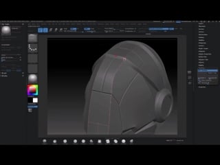 Speed sculpt loader helm (zbrush to in game model)