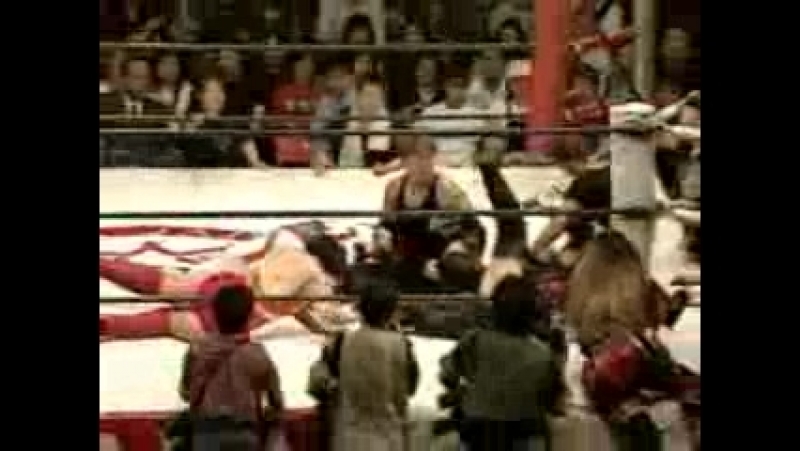 Lioness asuka, meiko satomura vs aja kong, devil masami
