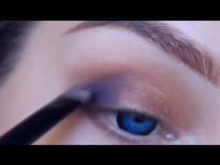 Макияж с линзами geo bella blue