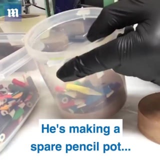 This technic could be used to make handle blanks