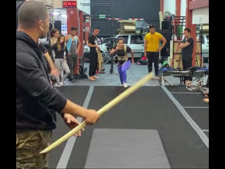 Тренироа профессиональной каскадёрши