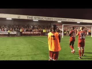 More scenes like this on saturday tell your friends, get them down live, local football on your doorstep towntea