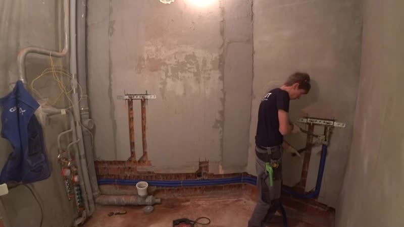 [иван кубышкин] разводка труб в ванной своими руками ремонт ванной комнаты
