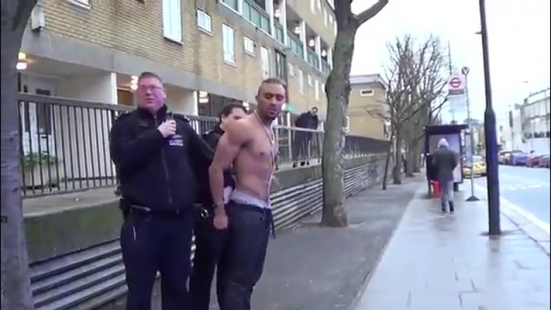 Пикантный момент во время ареста