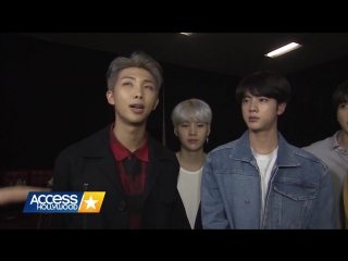 171118 bts on getting compared to the backstreet boys one direction @ access hollywood