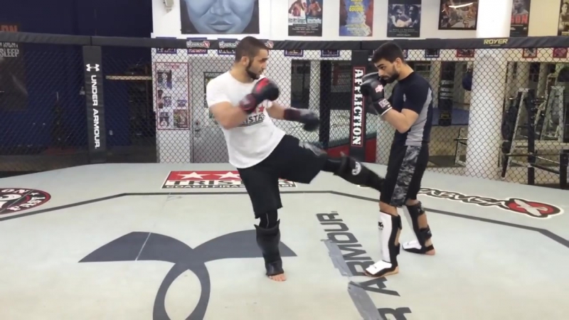 Как бить лоу кик маятник техника муай тай фирас захаби (русск яз )