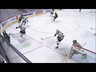 Kirill kaprizov scores wraparound while getting hauled down by drew doughty