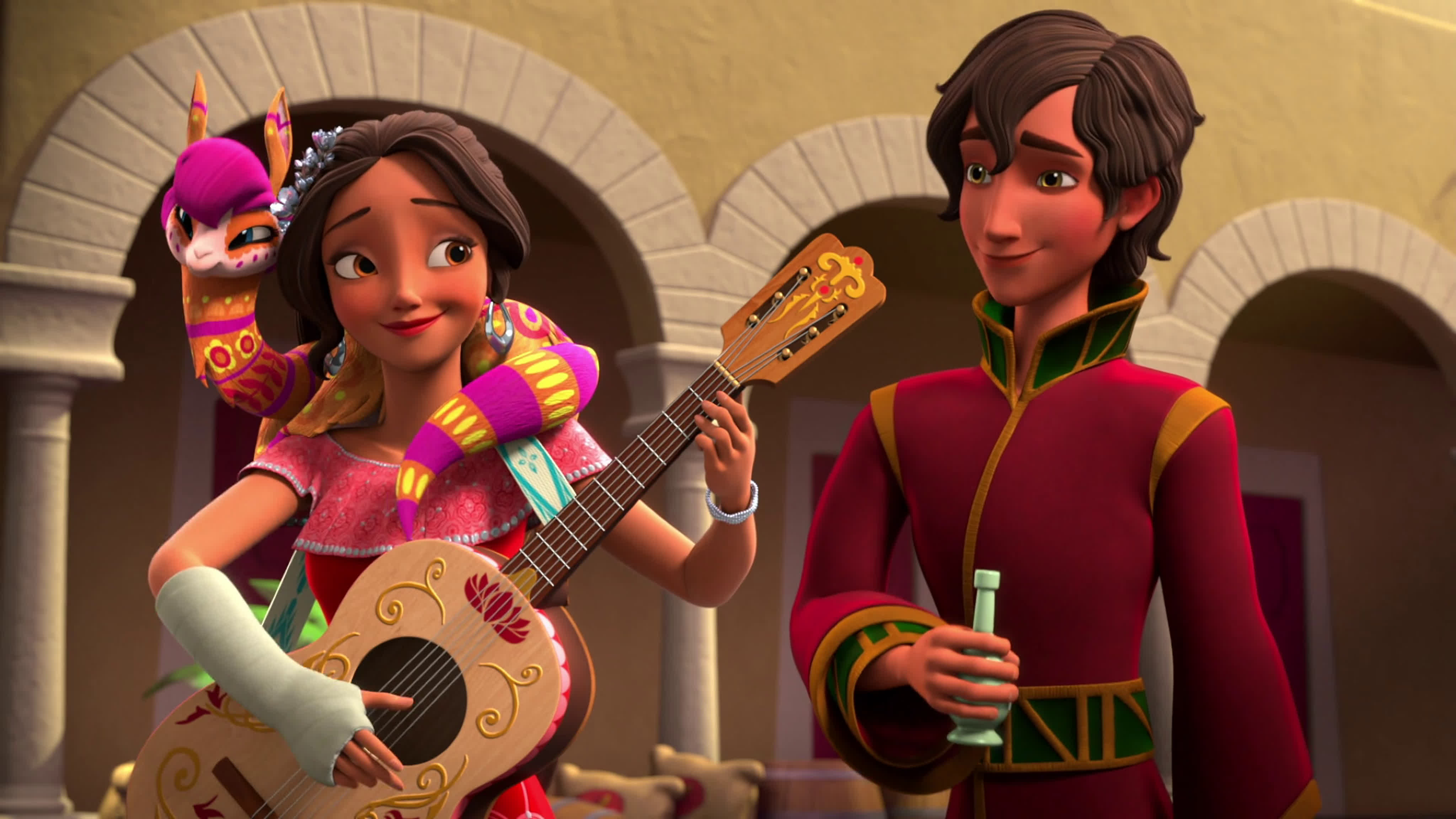 Elena revels in her lover's adoration